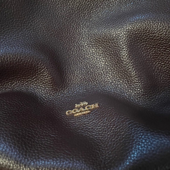 Maroon color Coach bag - Picture 6 of 6